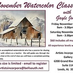 Artists Incorporated - WATERCOLOR CLASSES WITH GAYLE JONES