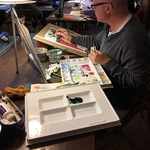 Sally Caswell - Watercolor painting, Mixed Media Class at ESAC