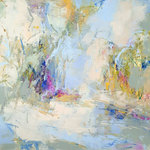Cindy Vener - Abstract Landscape Painting with Oil and Cold Wax Medium