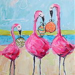 Cindy Vener - Holiday Flamingos - Holiday Festival 2022