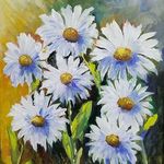 Nancy Ackerman - Acrylic Painting - Daisies