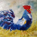 Nancy Ackerman - Soft Pastels - Handsome Rooster