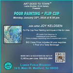 Lesha Moore - Pour Painting - Flip Cup Technique