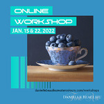 Danielle Beaulieu - FULL 2-Day Online workshop - Teacup full of blueberries