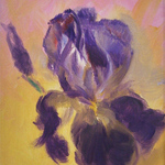 Cynthia Parsons - Online Demo: Oil Painting of Purple Iris