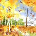 Doris Ettlinger - Watercolor Autumn Scene
