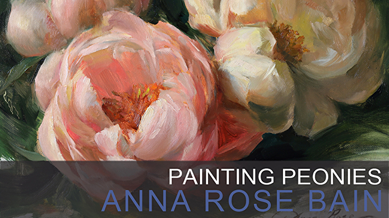 Anna Rose Bain, Painting Peonies