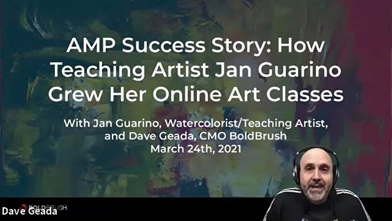 BoldBrush, How Teaching Artist Jan Guarino Grew Her Online Art Classes