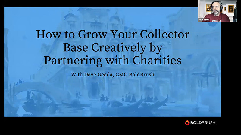 BoldBrush, How to Grow Your Collector Base Creatively - Partnering with Charities