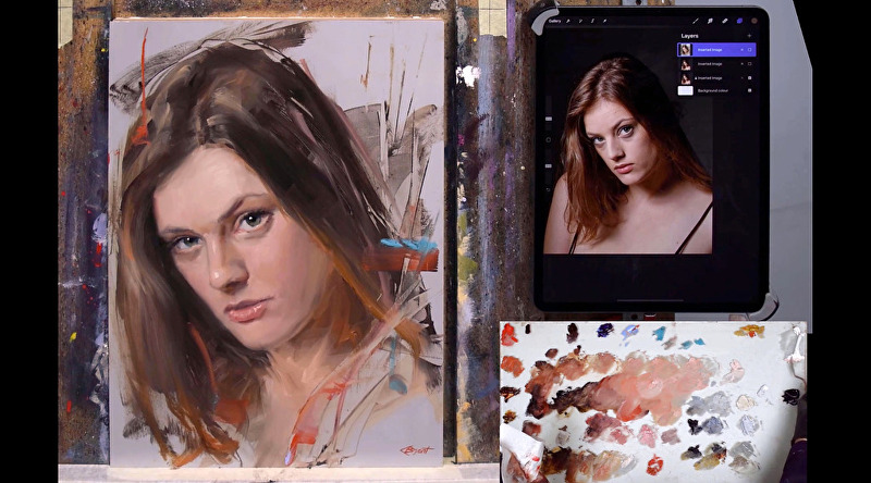 Clive Bryant, Oil Portraits using the Blur Method