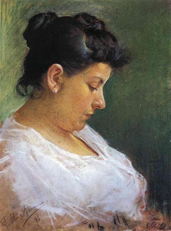 The Artist's Mother, pastel on paper, 1896