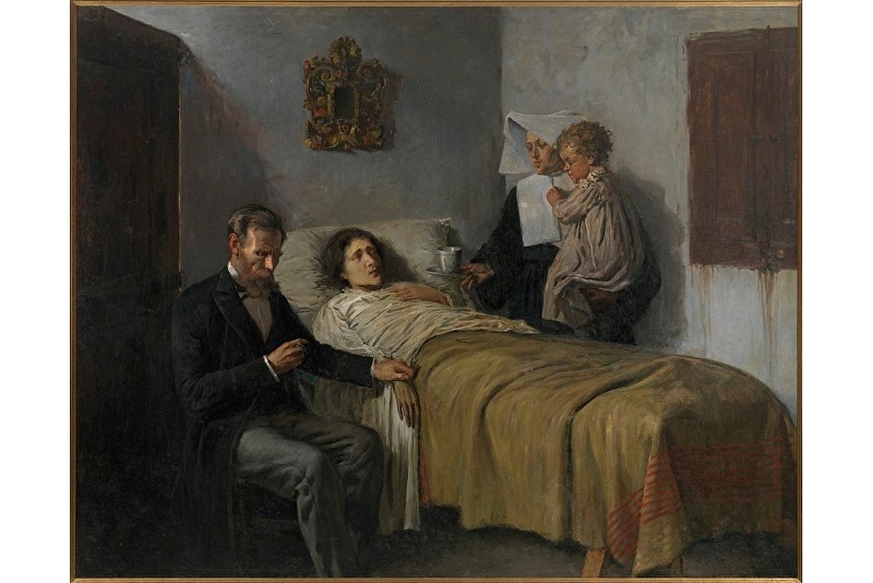 Science and Charity, oil on canvas, 1897