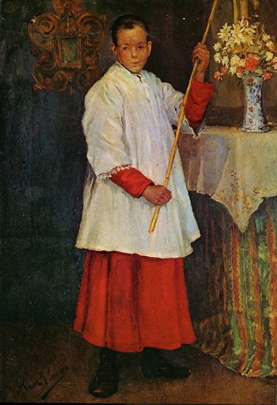 The Altar Boy, oil on canvas, 1896