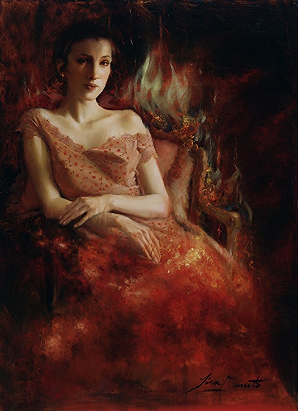 Tina Garrett, Hell's Belle, oil on canvas, 2019