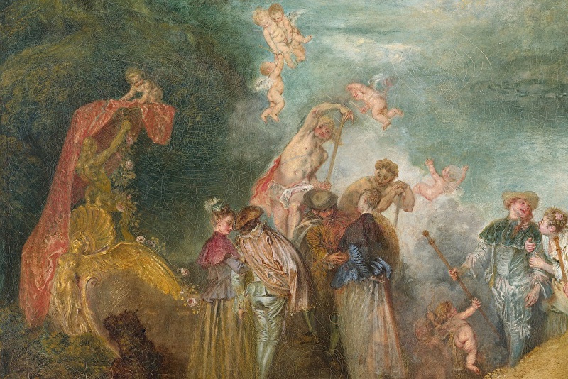 Jean-Antoine Watteau, Pilgrimage to Cythera (detail), oil on canvas, 1717