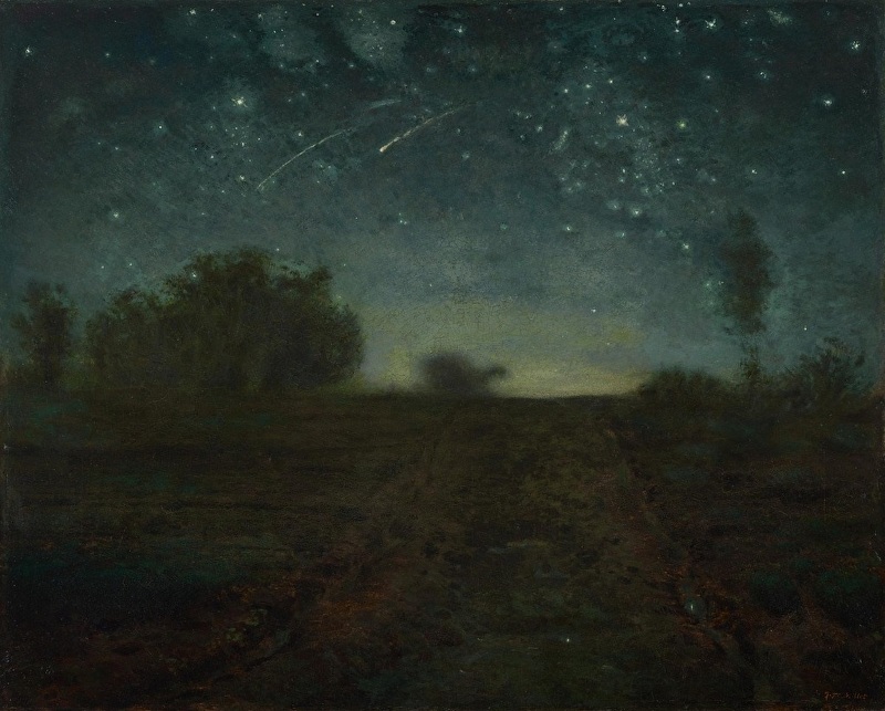 Jean-François Millet, Starry Night, oil on canvas, c.1860