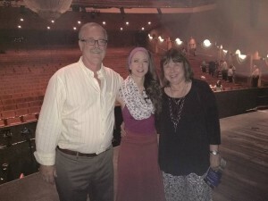 The actress with her proud parents.