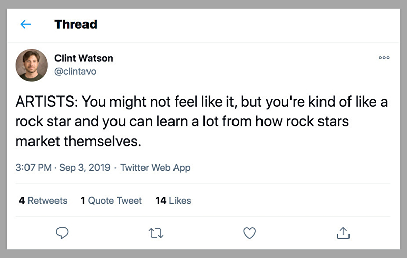 I can't imagine the Rolling Stones, Taylor Swift or Bruce Springsteen needs to bribe people to join their fan club. [source]