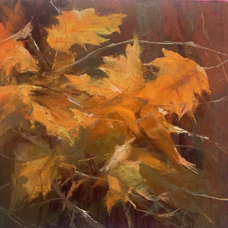 Oak Alight 12"x12" was the lead image for a fall Newsletter titled "Hope in an Oak Leaf". 