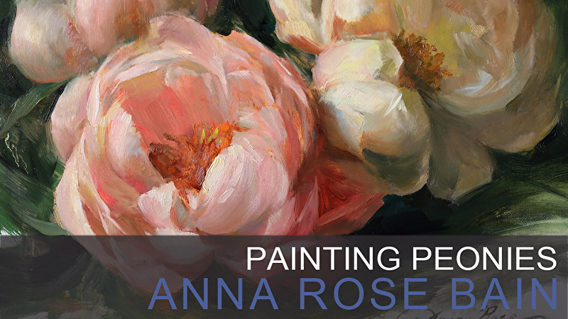 Anna Rose Bain - Painting Peonies