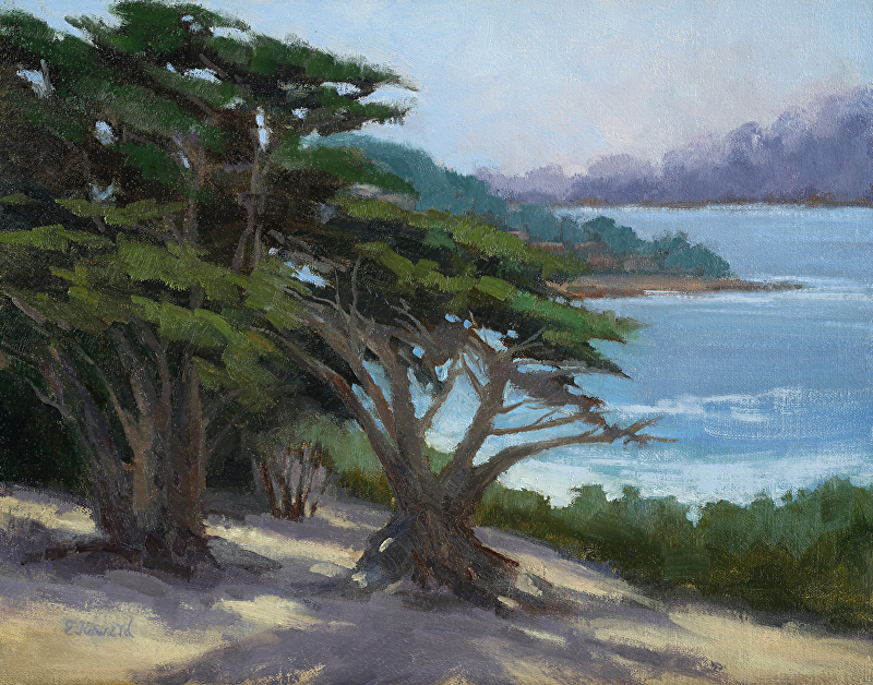 "Coastal Cypress", 11x14