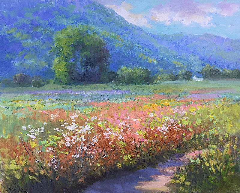 Blooming field in Virginia_16x20